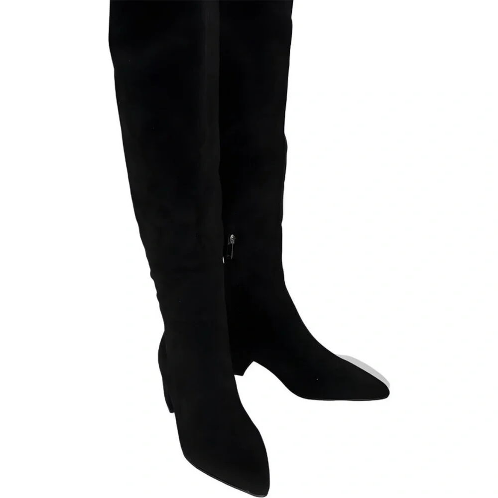 Elegant New in box Marc Fisher Black Women's Over the Knee-High Boots - Picture 10 of 12